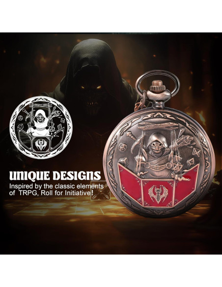 Juego de Dados D&D Banloga 7PCS Metal Cobre Mini Estuche