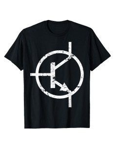Camiseta para Hombre T Símbolo de Transistor Electrónico