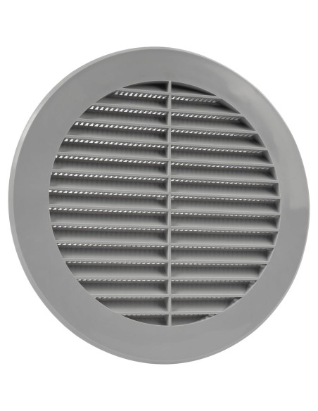 Cubierta de Ventilación Soffit Gris 15.24 cm - Rejilla con Malla