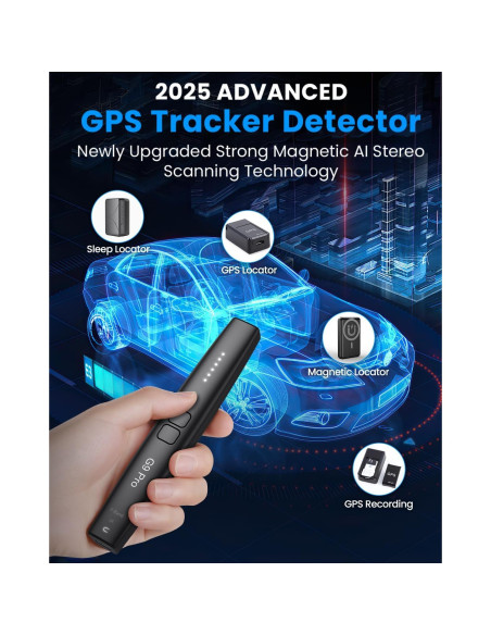 Detector de Cámaras Ocultas JAXTIN G9 Pro - 72 Horas, AI