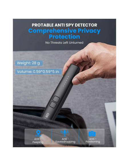 Detector de Cámaras Ocultas JAXTIN G9 Pro - 72 Horas, AI