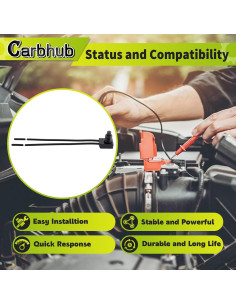 5 Pcs Interruptor de Botón a Prueba de Agua Carbhub 12V 2