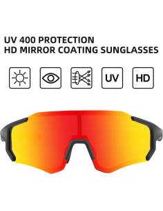 Gafas de sol polarizadas ROCKBROS UV400 para ciclismo y pesca 2