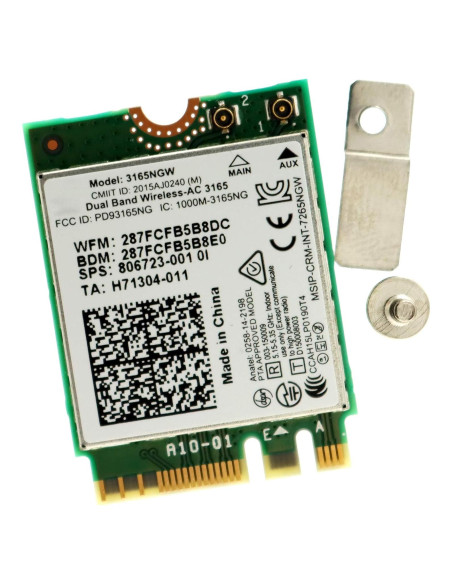 Adaptador WiFi Inalámbrico Deal4GO 3165NGW 802.11ac 433Mbps