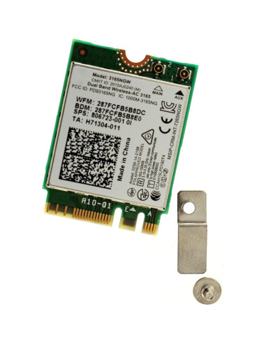 Adaptador WiFi Inalámbrico Deal4GO 3165NGW 802.11ac 433Mbps