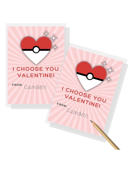 Paquete de 30 Tarjetas de San Valentín Lashicorn 10.8x14 cm