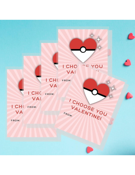 Paquete de 30 Tarjetas de San Valentín Lashicorn 10.8x14 cm