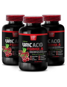 Suplemento Natural de Ácido Úrico - 3 Botellas 180 Cápsulas