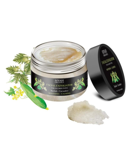Exfoliante Facial Calmante Siyah Organics 113g Baobab Pepino