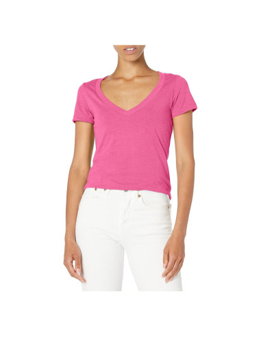 Camiseta Casual de Manga Corta para Mujeres Clementine Frambuesa