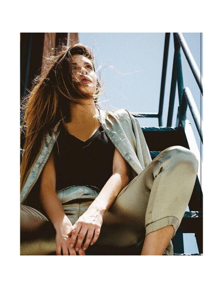 Camiseta Casual de Manga Corta para Mujeres Clementine Frambuesa