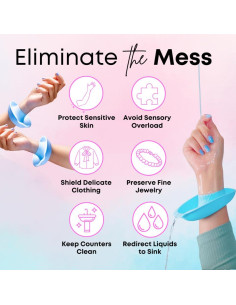 Muñequera LiquiBands de Silicona Verde Salvia - 1 Par 2