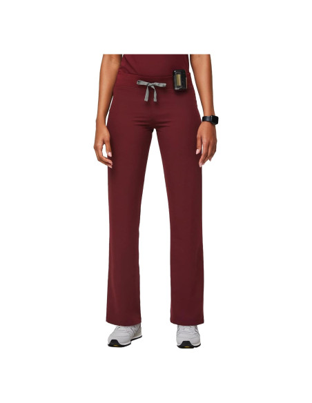 Pantalones de Scrubs FIGS Livingston para Mujeres - Burdeos, Grande