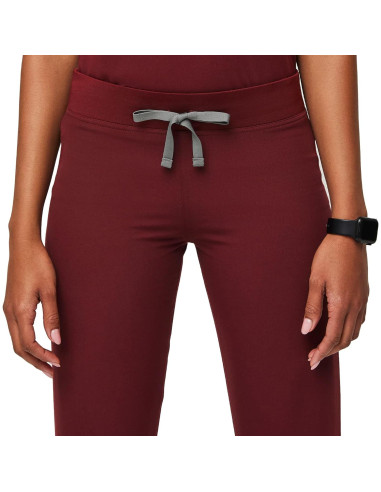 Pantalones de Scrubs FIGS Livingston para Mujeres - Burdeos, Grande