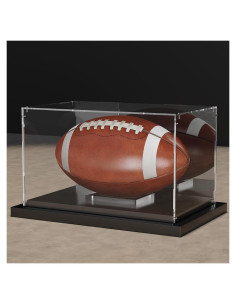 Estuche de exhibición de fútbol Putros con espejo y base metálica