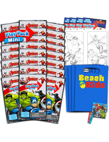Conjunto de Mini Regalos de Fiesta Avengers - 24 Paquetes de Juego