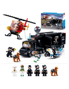 Juego de Construcción Persecución Policial Sluban 540 PCS