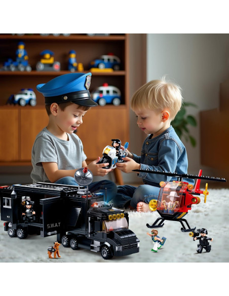 Juego de Construcción Persecución Policial Sluban 540 PCS
