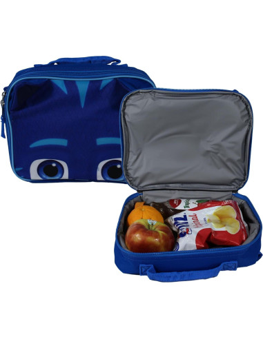Conjunto Mochila Escolar PJ Masks 4 Piezas 40.64 cm Azul