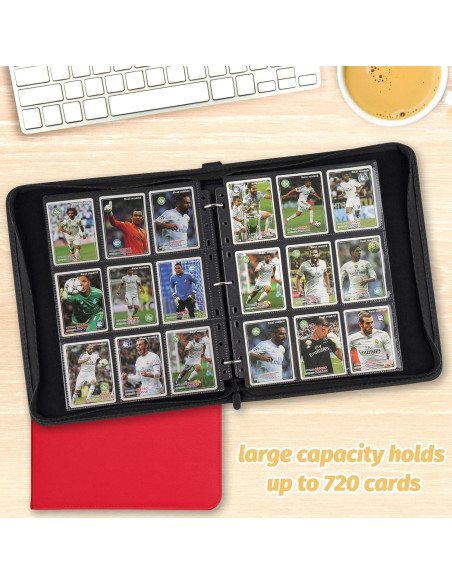 Carpeta de Tarjetas 720 Bolsillos PU NEWBINDER001 Roja Carpeta de Tarjetas 720 Bolsillos PU NEWBINDER001 Roja