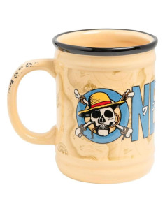 Taza de Cerámica One Piece Paladone 350ml Diseño Relieve