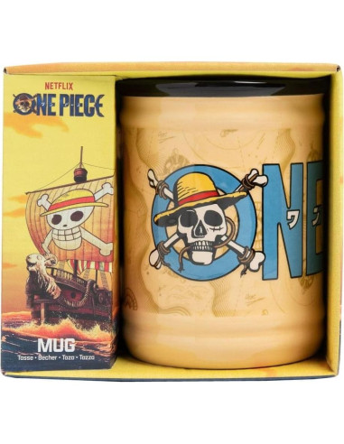 Taza de Cerámica One Piece Paladone 350ml Diseño Relieve