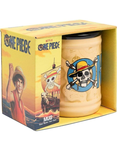 Taza de Cerámica One Piece Paladone 350ml Diseño Relieve