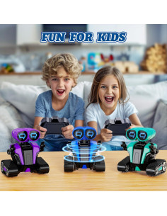 Robot Infantil Control Remoto MindPal Azul Recargable LED 2