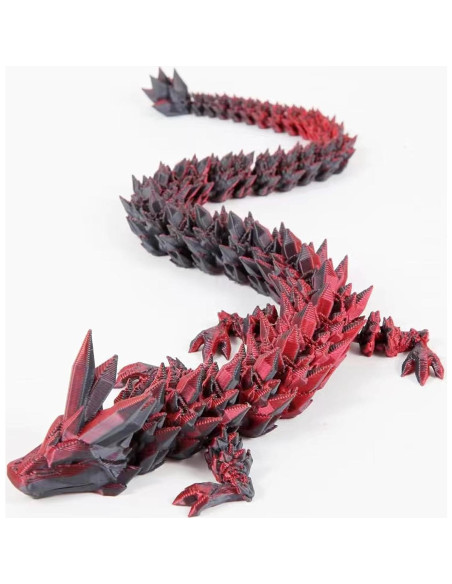 3 Dragones de Cristal Articulados 30.48cm - Juguetes Antiestrés
