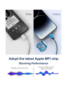 Adaptador de Auriculares Lightning a 3.5mm Ocbuo - Paquete de 3 2