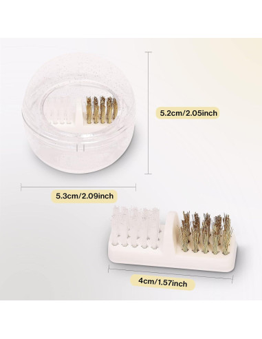 Cepillo Limpiador de Brocas de Uñas MelodySusie - Blanco