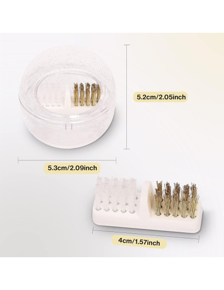 Cepillo Limpiador de Brocas de Uñas MelodySusie - Blanco