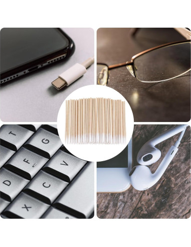 500 Bastoncillos de Algodón Precisión YALOJE para Maquillaje