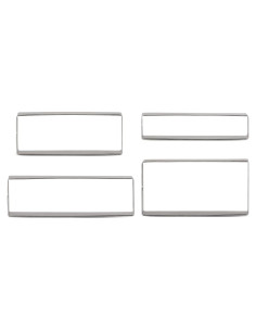 Juego de Cortadores de Galletas Rectangulares LILIAO - Acero Inoxidable, 4 Piezas