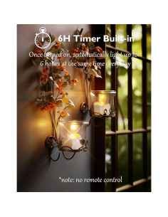 Homemory 12 Luces de Té LED con Temporizador Automático 6H 2