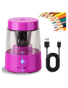 Sacapuntas Eléctrico ZMOL Rosa Recargable 320g 3 Modos