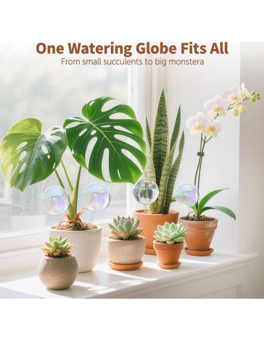 Globos de Riego de Vidrio LASZOLA 2 Pcs para Plantas