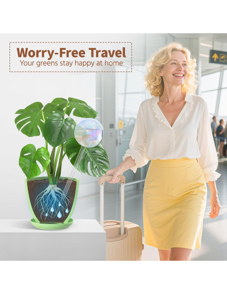 Globos de Riego de Vidrio LASZOLA 2 Pcs para Plantas