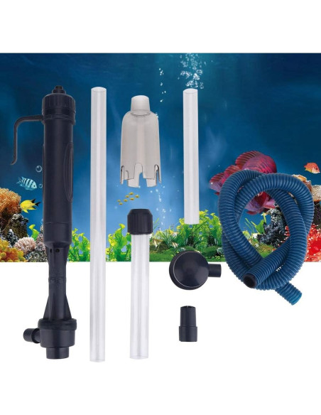 Kit de Limpieza de Acuario Keenso con Sifón y Termómetro