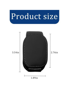 Soporte para Gafas de Sol Auto KHGUZ Magnético Negro 2