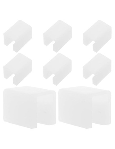 Protectores de Esquinas de Silicona Hemoton 8 Pcs Transparente