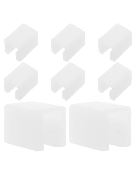 Protectores de Esquinas de Silicona Hemoton 8 Pcs Transparente