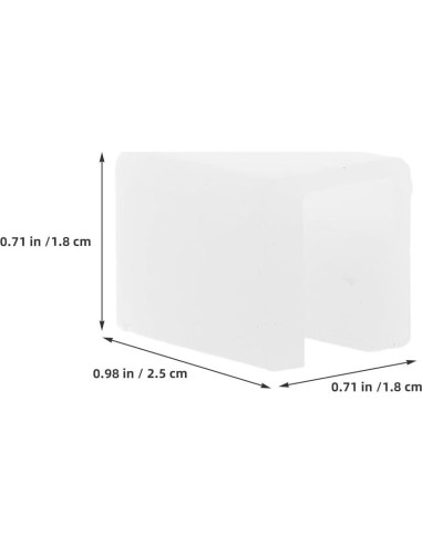 Protectores de Esquinas de Silicona Hemoton 8 Pcs Transparente