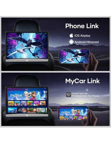 Monitor de TV para Automóvil WONNIE 13.3" 4G+64G Android 4K