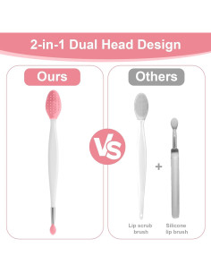 10 Cepillos Exfoliantes de Labios Silicona XLIUAX 3-en-1 2