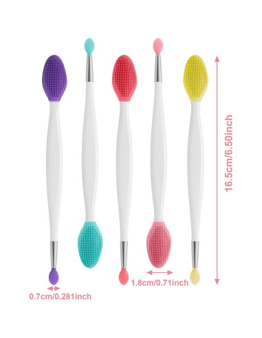 10 Cepillos Exfoliantes de Labios Silicona XLIUAX 3-en-1