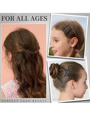 500 Horquillas Negras 5cm Teenitor para Peinados Diarios