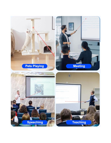 Clicker de Presentación Inalámbrico USB Tipo C con Luz Roja