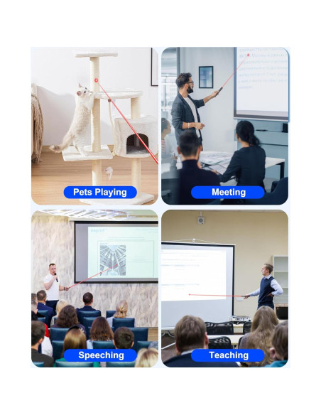 Clicker de Presentación Inalámbrico USB Tipo C con Luz Roja