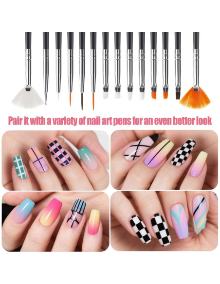 Kit de Pinceles de Arte de Uñas Artdone 32 Piezas con Herramientas